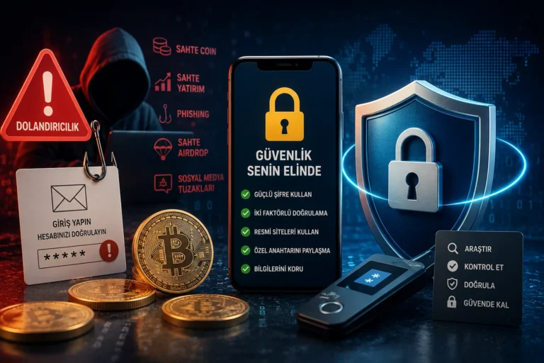 Kripto Para Dolandırıcılıkları ve Korunma Yolları (2026 Rehberi)