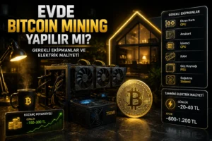 Evde Bitcoin Mining Yapılır mı? Maliyetler Ses Isı ve Gerçekler